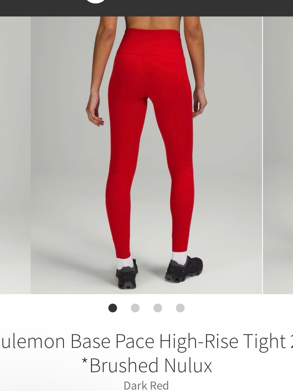 lululemon athletica Base Pace High-Rise Leggings in Dark Red